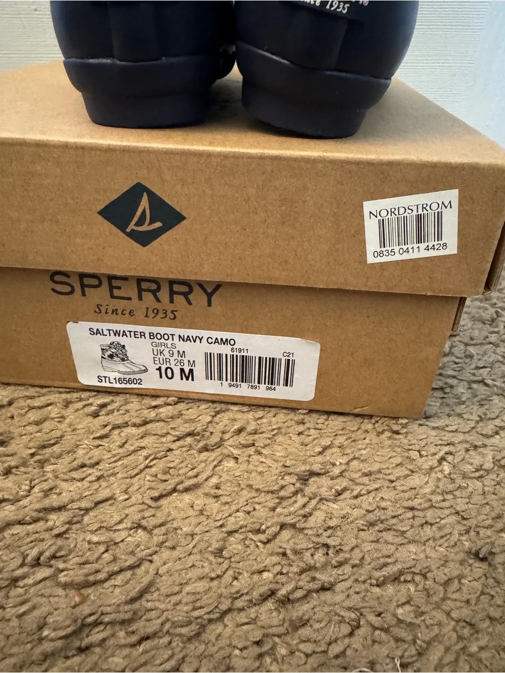 Sperry Kids Camo Waterproof Duck Boots